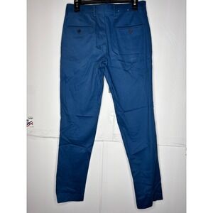 Express Performance Extra Slim Dress Pants Blue Stretch Easy Care 28x32 Mens